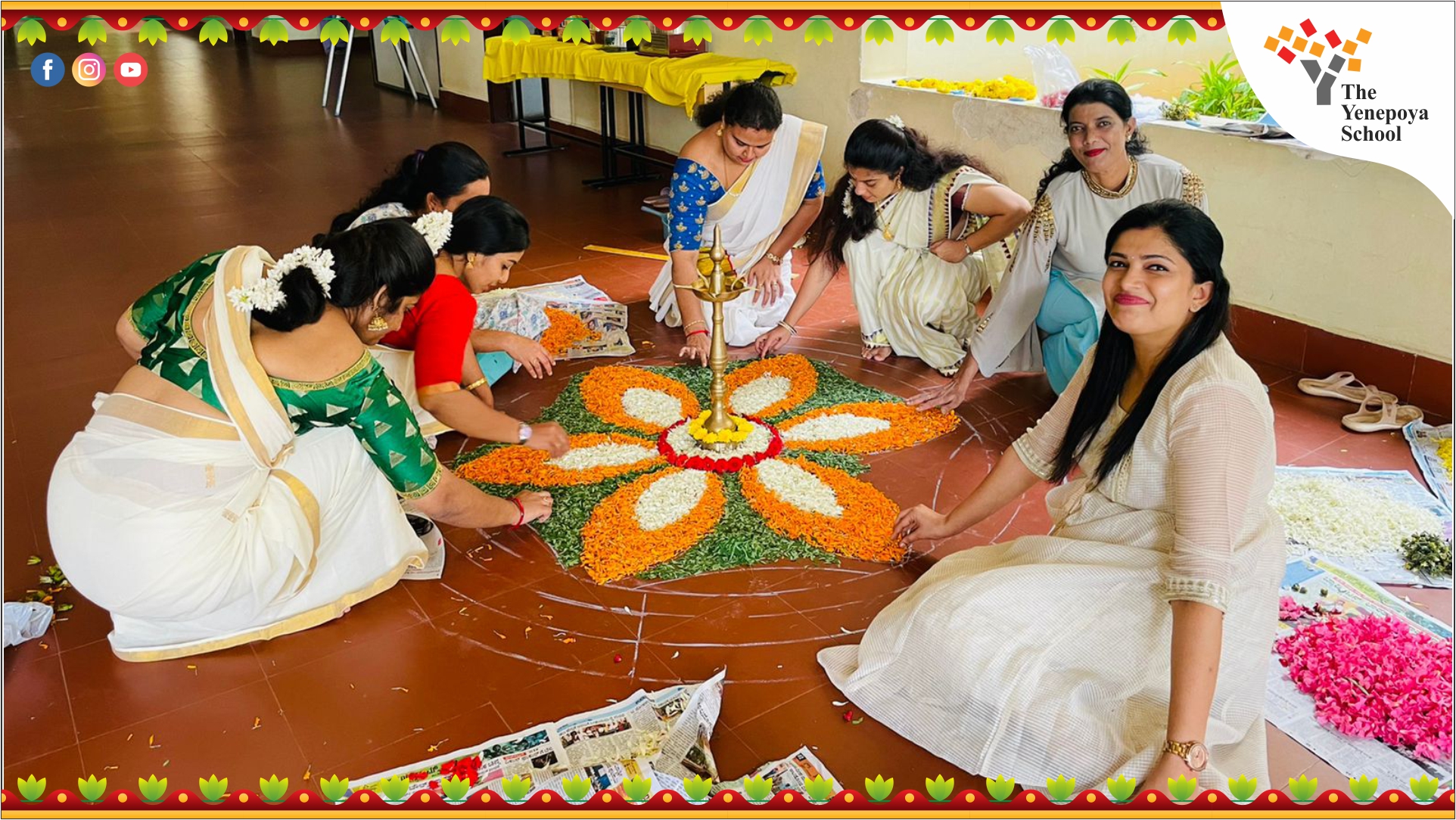 Onam Celebration at The Yenepoya School The Yenepoya School, Mangalore